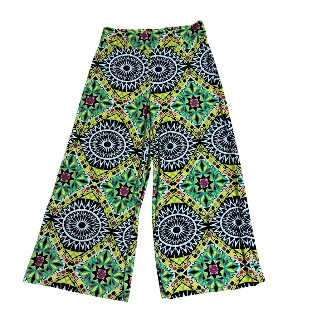 Sunny Leigh Women’s Wide Leg Pull-On Comfy Pants Size Small Vibrant Colors Bold